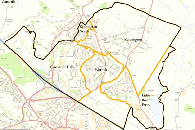 Kennington Map